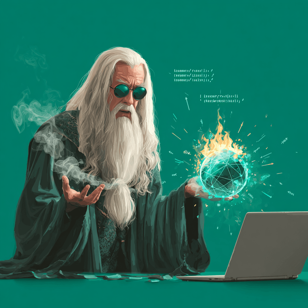 Crystal ball illustration