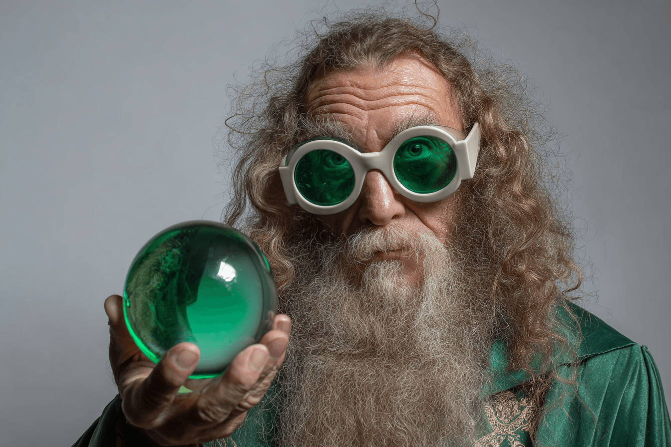 Wizard holding a glowing orb
